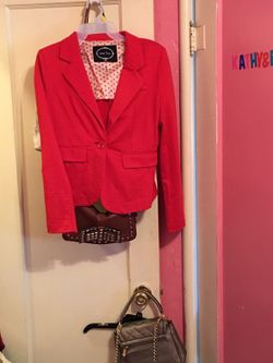 Red Blazer Size Large
