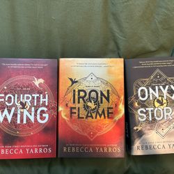 Fourth Wing, Iron Flame, Onyx Storm By Rebecca Yarros