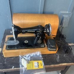 Janome Sewing Machine Japan Vintage Retro Antique Used Test Stitched - WORKS