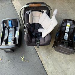 Nuna Pipa RX Infant Car Seat And 2 Bases