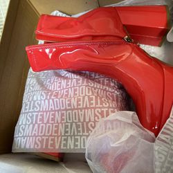 Red Patent Boot 7.5
