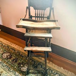 Antique Victorian High chair/ Stroller