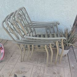 4 Metal Chairs