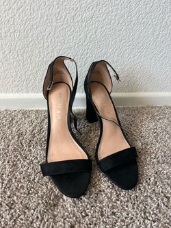Black Block Heels Size 8