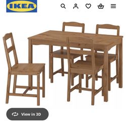 Dining Table Set 4 Chairs - $100