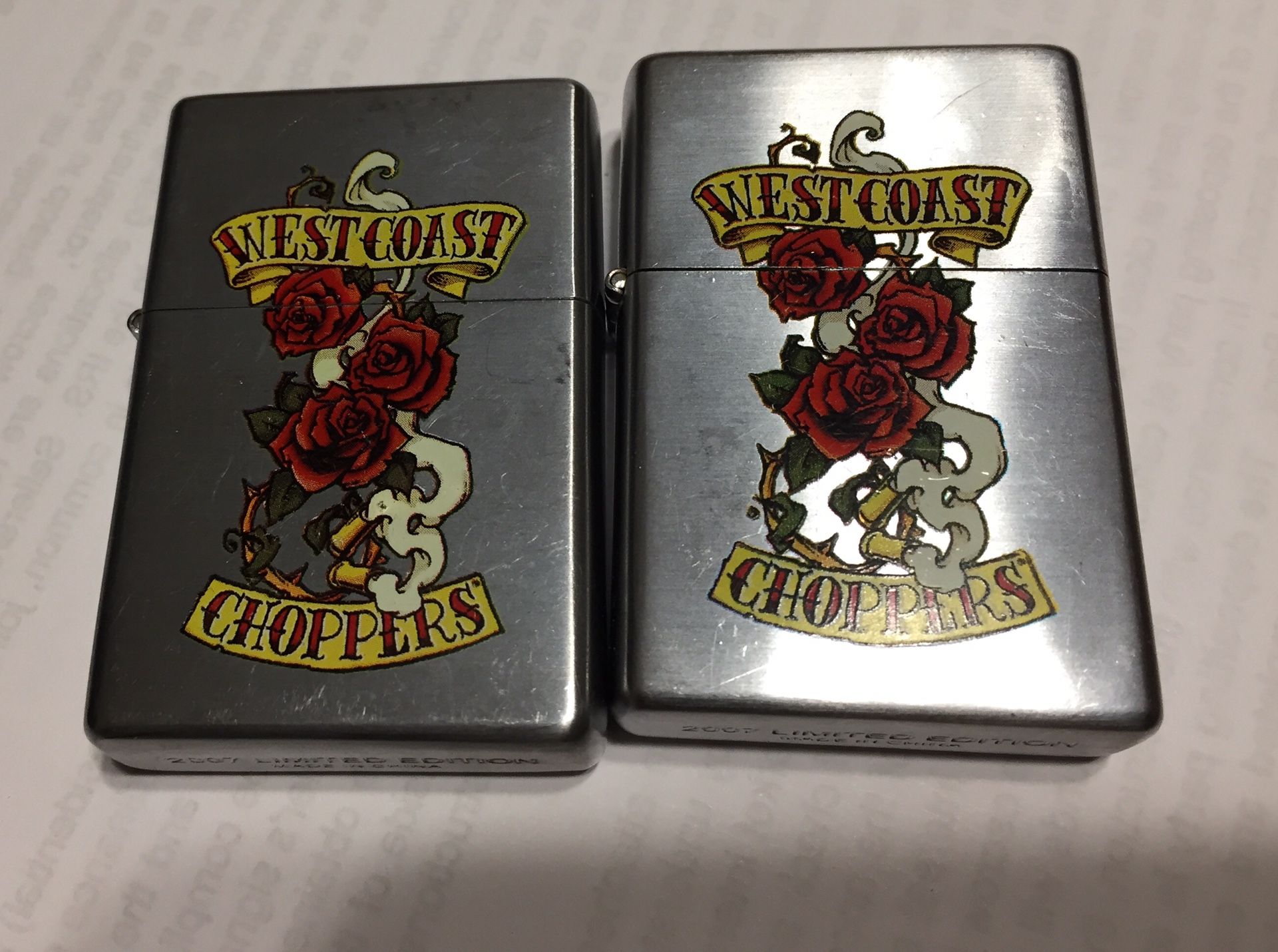 Zippo lighters