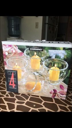 4 votive candle holders