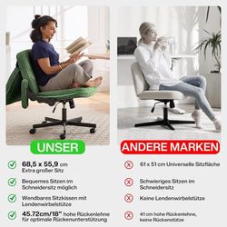 Fizzin Criss Cross Office Chair 27" Wide Seat Mid Back Swivel Green  Brand Fizzin Color Light Green Material Wood Product Dimensions 27.95"D x 26.77"W