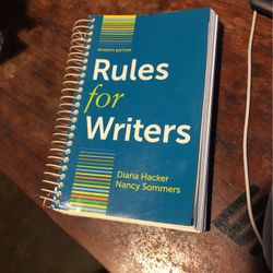 Rules For Writers