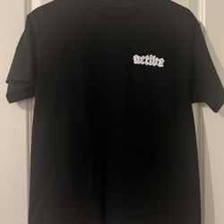 Active Black T-shirt Size Medium