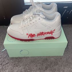 Off White Out Of Office ‘For Walking’ White Red