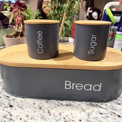 Black & Tan Canister Set