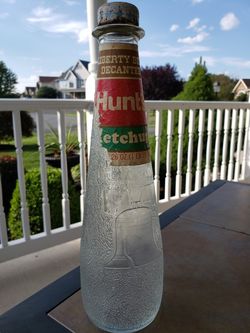 VINTAGE BICENTENNIAL HUNTS KETCHUP BOTTLE SPIRIT OF 1776 & 1976 Limited Edition 1971