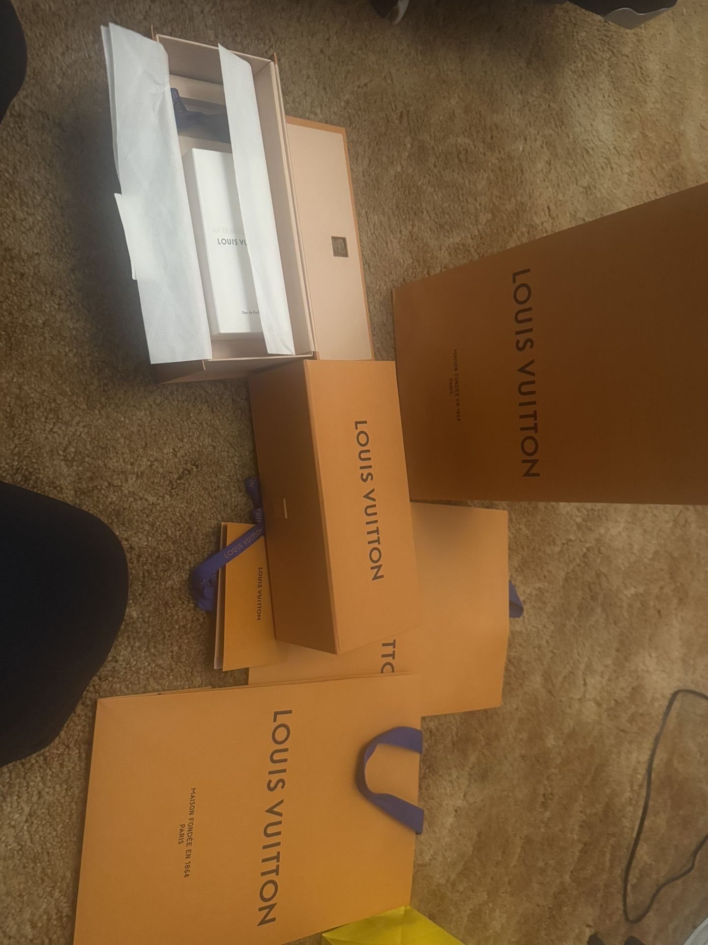 Louis Vuitton Bag, Perfume Boxes