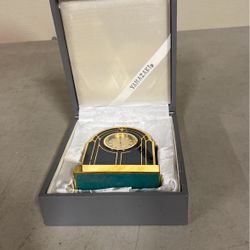 Antique  Japanese  Malachite Clock Yamasaki Quartz