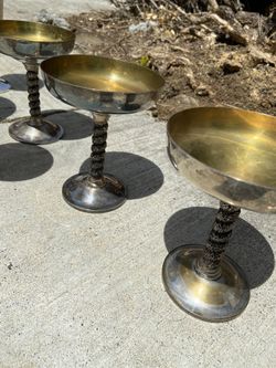 Gold and silver glasses from spain