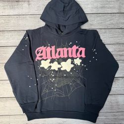 Sp5der Hoodie Dark Blue Atlanta 