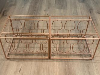 Set off 2 Stackable BarCraft Metal Wine Racks - Copper Finish (Modular)