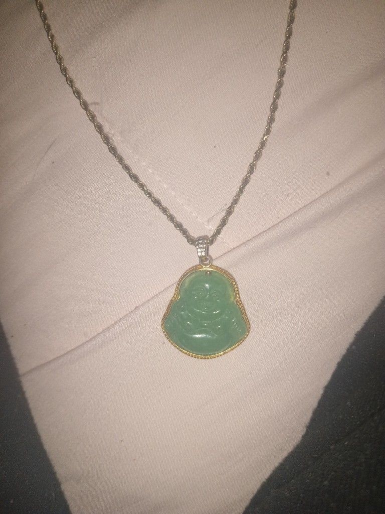 real Buddha pendant and chain
