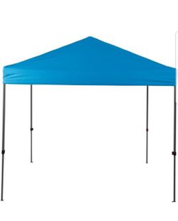 Everbilt NS G64-B 8 ft. x 8 ft. Blue Straight Leg Instant Canopy Pop Up Tent