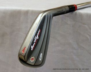 Ben Hogan ICON Forged Black #4 Iron KBS Tour 90 R RH Lamkin Grip Ben Hogan Forged Icon Black 4 Iron KBS Tour 90 Steel Regular Flex  Condition: Used. T