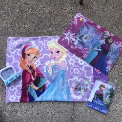 Disney’s Frozen pillowcase, new game, new placement, new hair clasps and ponytail holders, and a new package of tattoos