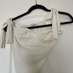 Underwire Body Suit With Tie Shoulders 