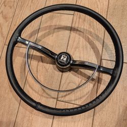 VW Steering Wheel With Leather Cover