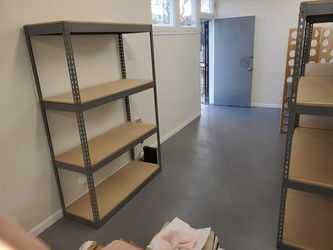 Warehouse Boltless Shelving 48 in W x 24 D Garage Rivet Rack Storage