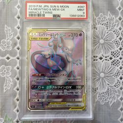Mew & Mewtwo Gx Psa 9