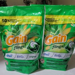 2 GAIN FLINGS ORIGINAL SCENT (31 COUNT BAGS) FOR $18/$18 POR LOS 2