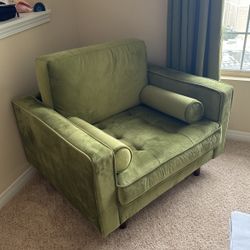 Green Upholstered Armchair