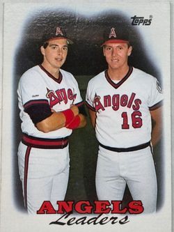 Topps Angels Leaders Baseball Card # 381 Unc