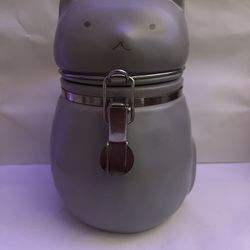 Matte Cat Treat Jar 