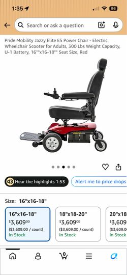 Pride Mobility Jazzy Elite ES Power Chair