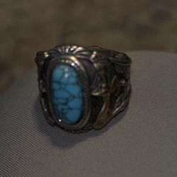 VINTAGE SiZE 12 MEN’S TURQUOISE RING 