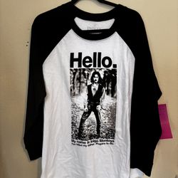 Women 2XL Hello My Name Is Inigo Montoya graphic tee in white and black baseball tshirt 