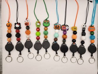 Halloween Season Silicone Beaded Lanyards 🎃👻