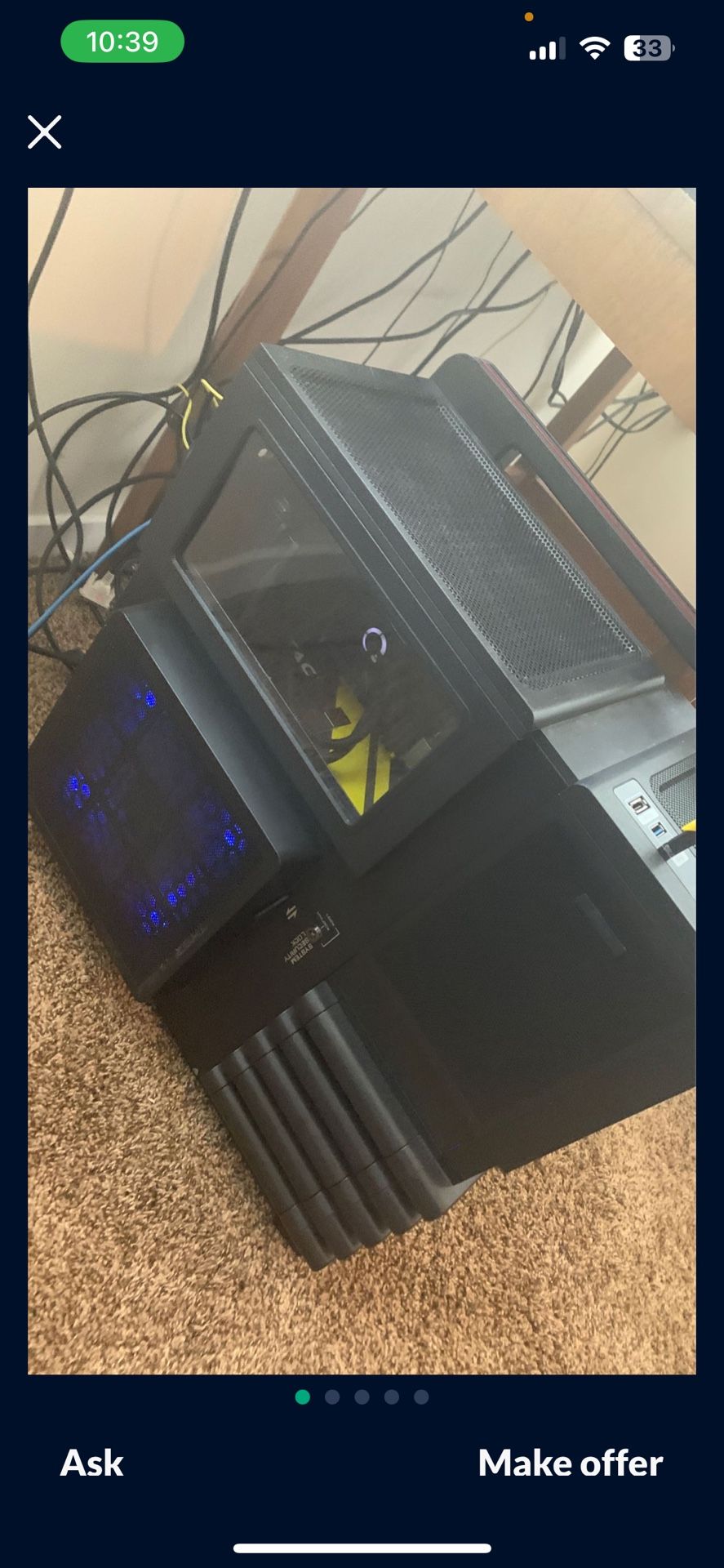 Gaming computer GRAPHICS CARD NOT INCLUDED