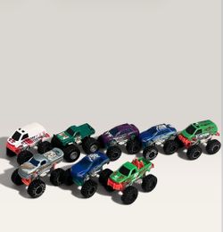 Lot of 8 Greenbrier International Monster Trucks Plastic toy