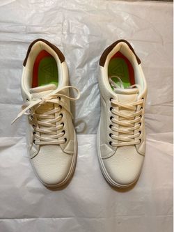 Men’s Vance Co. White Casual Sneakers Size 10.5 Medium.