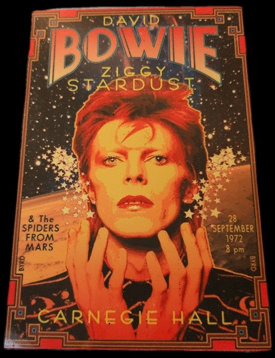 David Bowie Ziggy Stardust Metal Poster Print