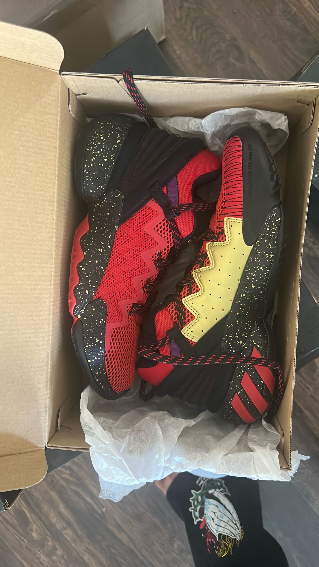 Adidas D.O.N Spider-Man Miles Morales BasketBall Shoes Size 6
