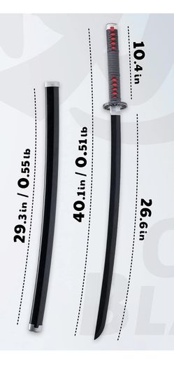 Demon Slayer Sword ( TANJIRO) Bamboo Cosplay Sword