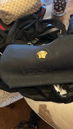 Versace Black Duffle Bag