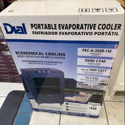 Dial Manufacturing   3500-CFM 3 - Speed Indoor/ Outdoor Portable Evaporative Cooler for 1000-sq ft