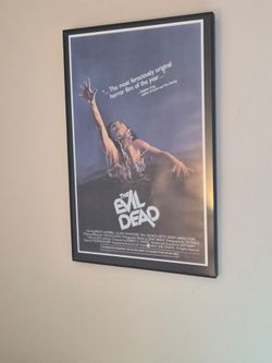 Evil dead framed poster