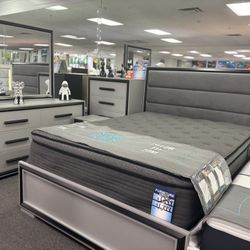 Gray/black 5pc Bedroom Set For Sale ( Brand New Furniture) 