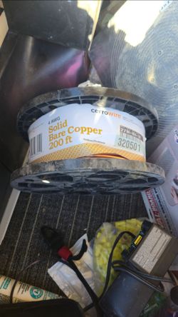 4 guage ground copper roll