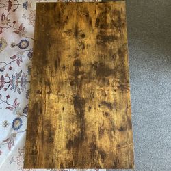 Beautiful Wood And Metal Coffee Table 